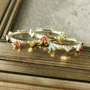 Kendra Scott Haven Heart Gold Ring Set 3 # 7
